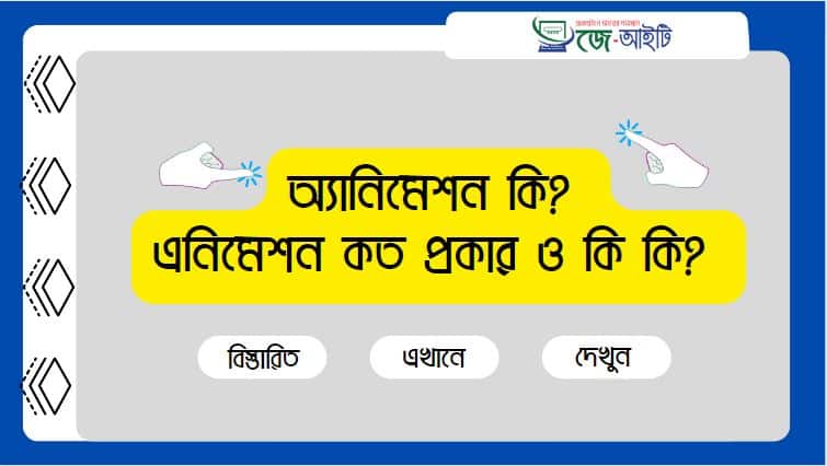 অ্যানিমেশন কি ? এনিমেশন কত প্রকার ও কি কি ? (বিস্তারিত এখানে)