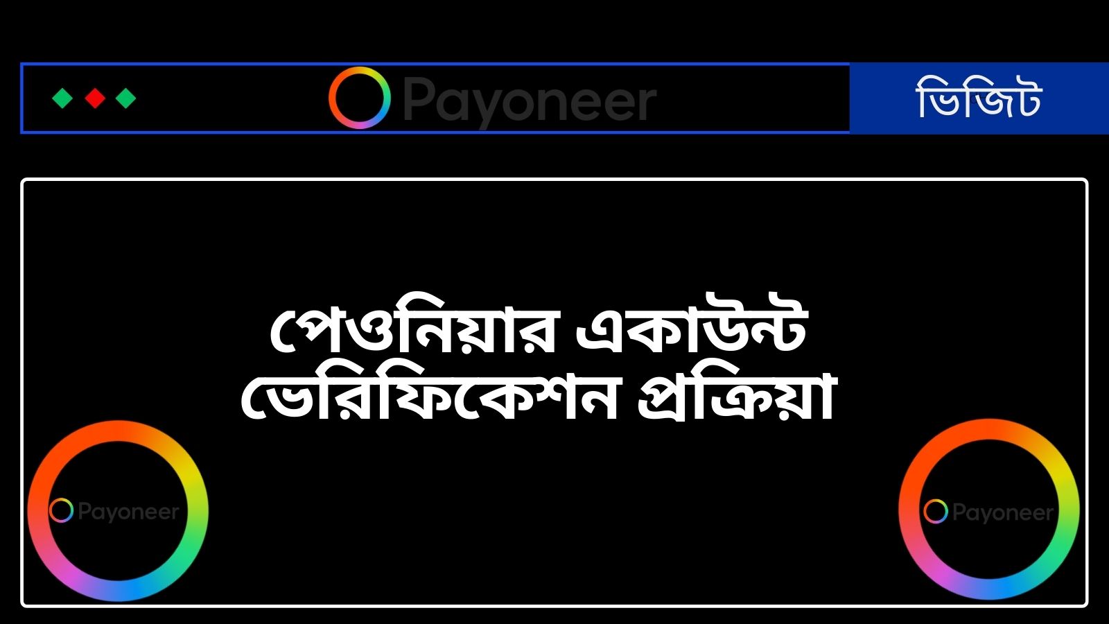 পেওনিয়ার একাউন্ট ভেরিফিকেশন প্রক্রিয়া